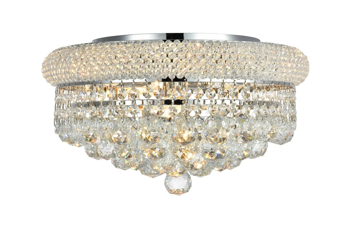 Elegant Lighting - V1800F16C/RC - Eight Light Flush Mount - Primo - Chrome from Lighting & Bulbs Unlimited in Charlotte, NC