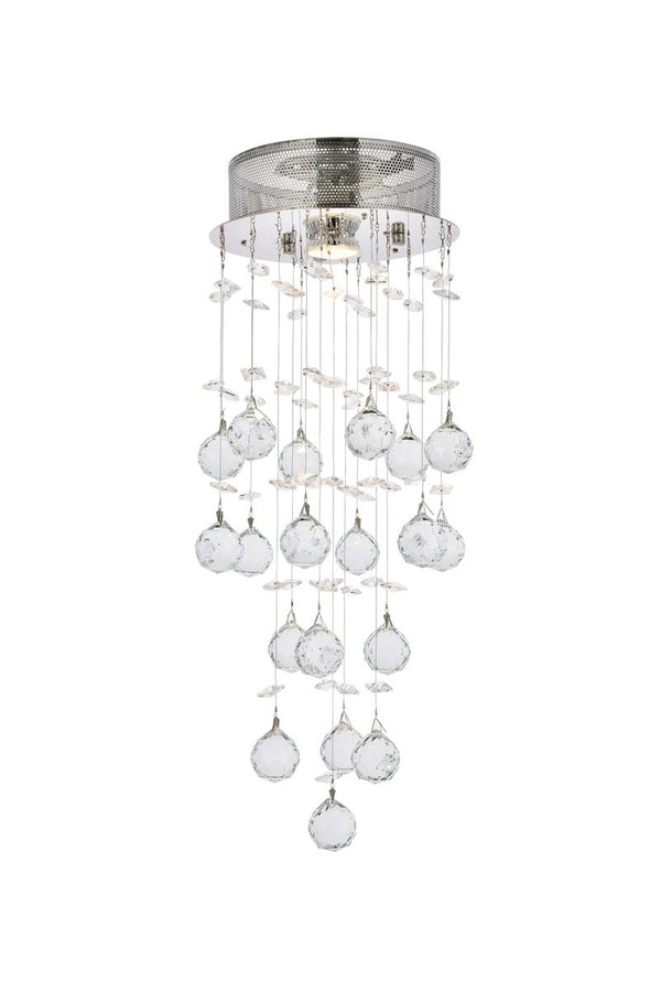 Elegant Lighting - V2006F8C/RC - One Light Flush Mount - Galaxy - Chrome from Lighting & Bulbs Unlimited in Charlotte, NC
