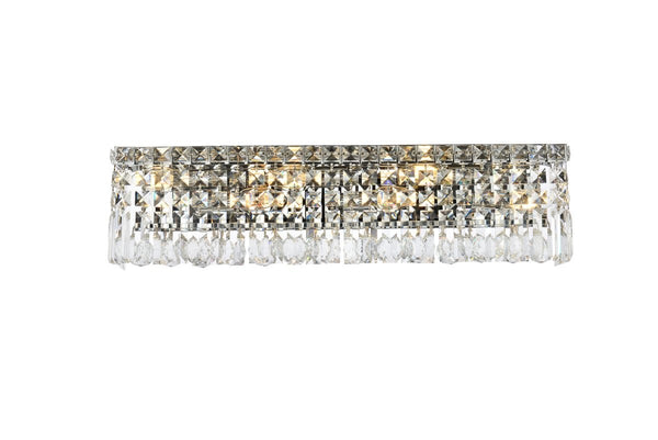 Elegant Lighting - V2032W26C/RC - Six Light Wall Sconce - Maxime - Chrome from Lighting & Bulbs Unlimited in Charlotte, NC