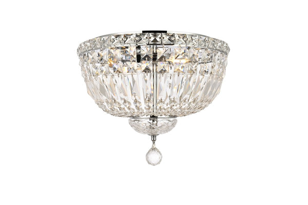 Elegant Lighting - V2528F14C/RC - Four Light Flush Mount - Tranquil - Chrome from Lighting & Bulbs Unlimited in Charlotte, NC