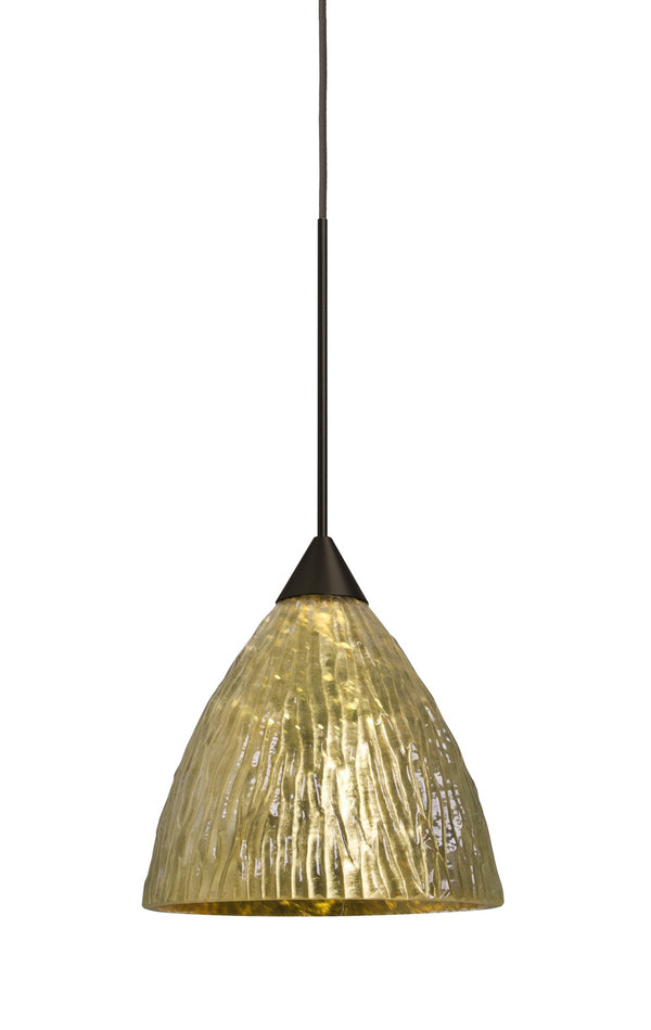 Besa - 1XT-EVEGS-BR - One Light Pendant - Eve - Bronze from Lighting & Bulbs Unlimited in Charlotte, NC