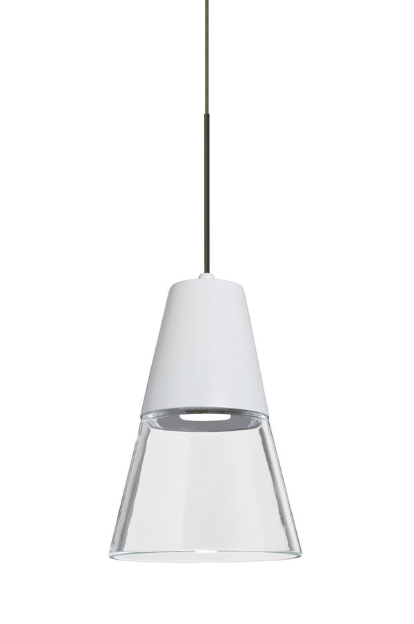 Besa - 1XT-TIMO6WC-LED-BR - One Light Pendant - Timo 6 - Bronze from Lighting & Bulbs Unlimited in Charlotte, NC