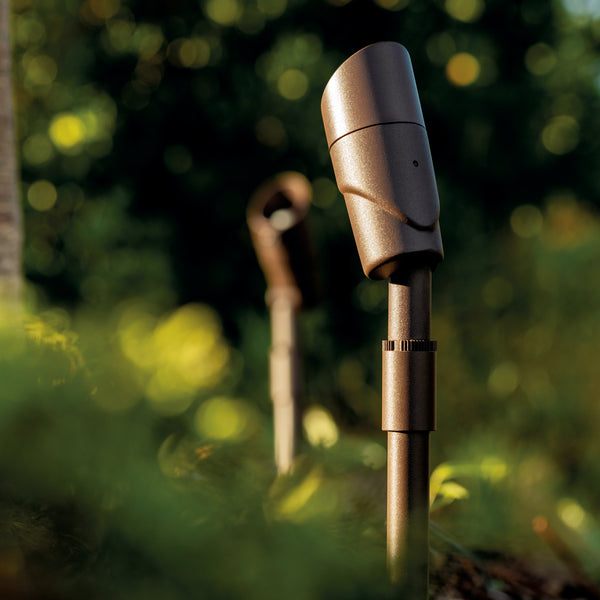LED Landscape Accent from the Landscape Led Collection in Textured Architectural Bronze Finish by Kichler