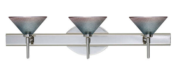 Besa - 3SW-117691-CR - Three Light Wall Sconce - Kona - Chrome from Lighting & Bulbs Unlimited in Charlotte, NC