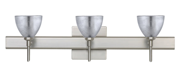 Besa - 3SW-1758SF-SN-SQ - Three Light Wall Sconce - Divi - Satin Nickel from Lighting & Bulbs Unlimited in Charlotte, NC