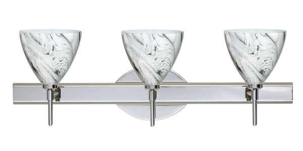 Besa - 3SW-1779MG-CR - Three Light Wall Sconce - Mia - Chrome from Lighting & Bulbs Unlimited in Charlotte, NC