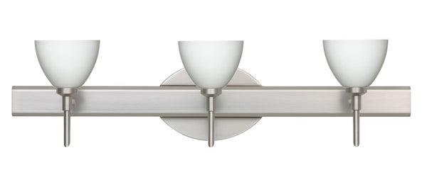 Besa - 3SW-185807-SN - Three Light Wall Sconce - Divi - Satin Nickel from Lighting & Bulbs Unlimited in Charlotte, NC