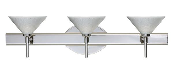 Besa - 3SW-282453-CR - Three Light Wall Sconce - Kona - Chrome from Lighting & Bulbs Unlimited in Charlotte, NC