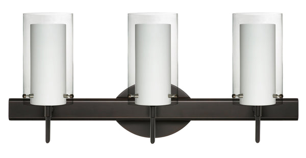 Besa - 3SW-C44007-BR - Three Light Wall Sconce - Pahu - Bronze from Lighting & Bulbs Unlimited in Charlotte, NC