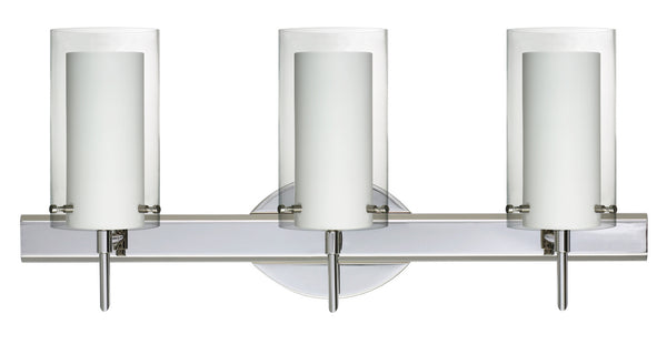 Besa - 3SW-C44007-CR - Three Light Wall Sconce - Pahu - Chrome from Lighting & Bulbs Unlimited in Charlotte, NC