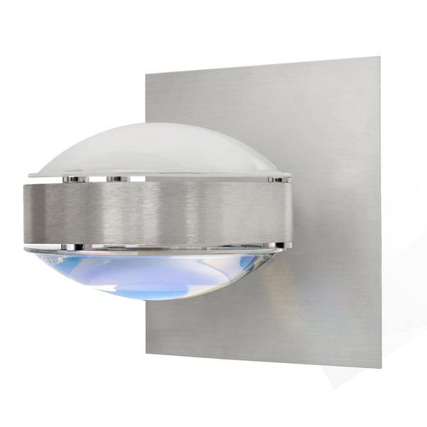 Besa - OPTOS1W-FRWD-BA - One Light Wall Sconce - Optos - Brushed Aluminum from Lighting & Bulbs Unlimited in Charlotte, NC