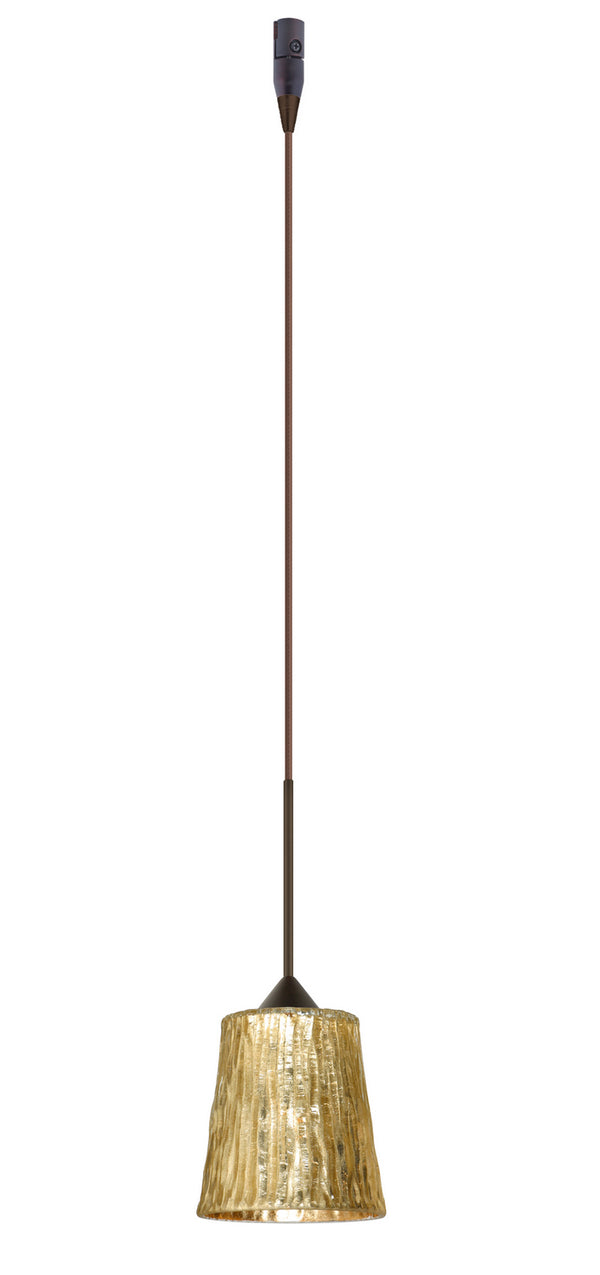 Besa - RXP-5125GF-BR - One Light Pendant - Nico - Bronze from Lighting & Bulbs Unlimited in Charlotte, NC
