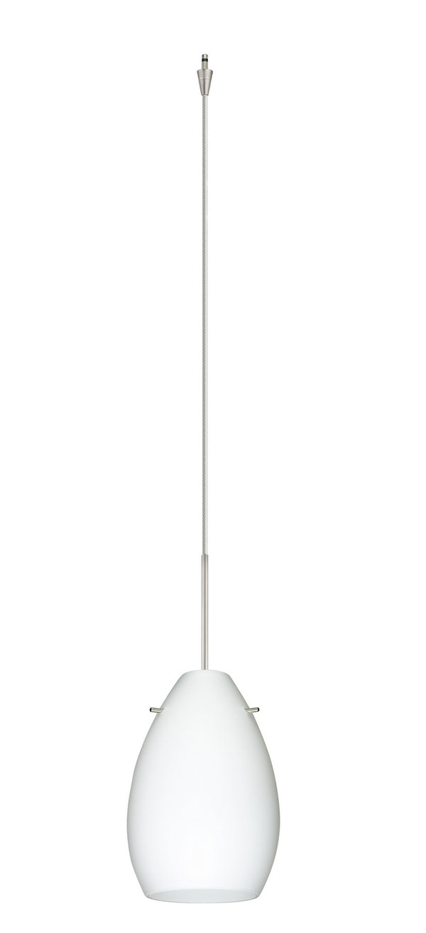 Besa - XP-171307-SN - One Light Pendant - Pera - Satin Nickel from Lighting & Bulbs Unlimited in Charlotte, NC