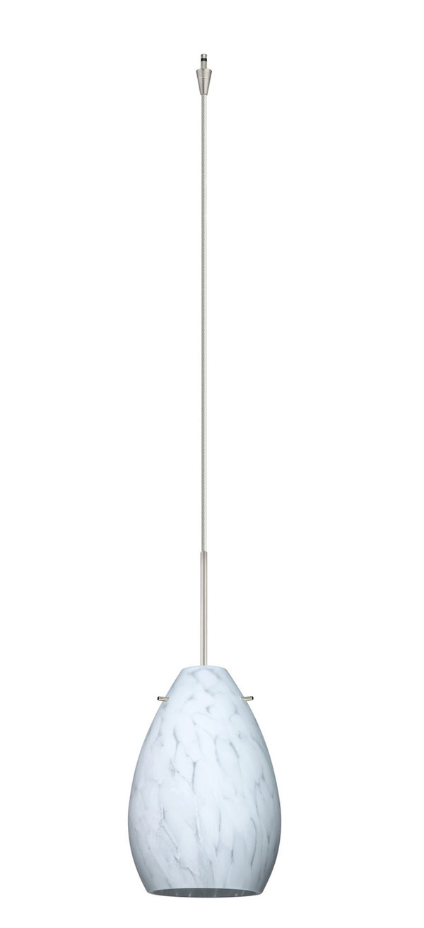 Besa - XP-171319-SN - One Light Pendant - Pera - Satin Nickel from Lighting & Bulbs Unlimited in Charlotte, NC
