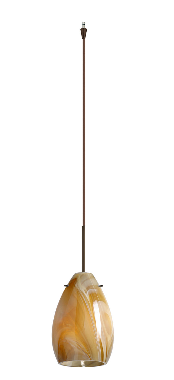 Besa - XP-1713HN-BR - One Light Pendant - Pera - Bronze from Lighting & Bulbs Unlimited in Charlotte, NC