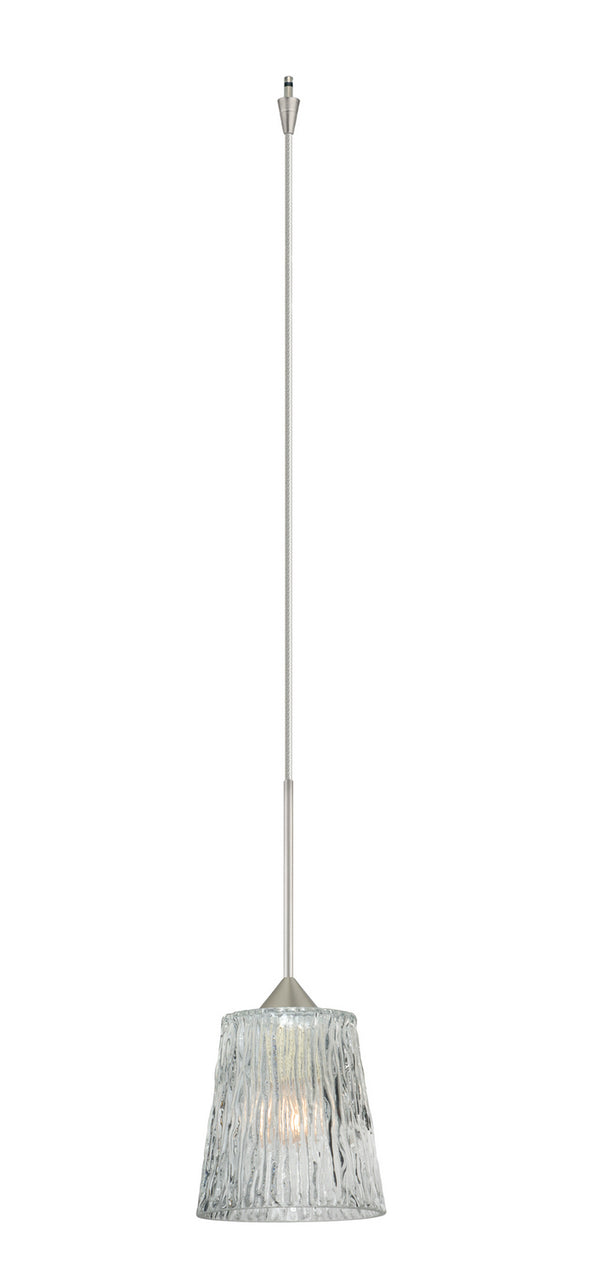 Besa - XP-512500-SN - One Light Pendant - Nico - Satin Nickel from Lighting & Bulbs Unlimited in Charlotte, NC