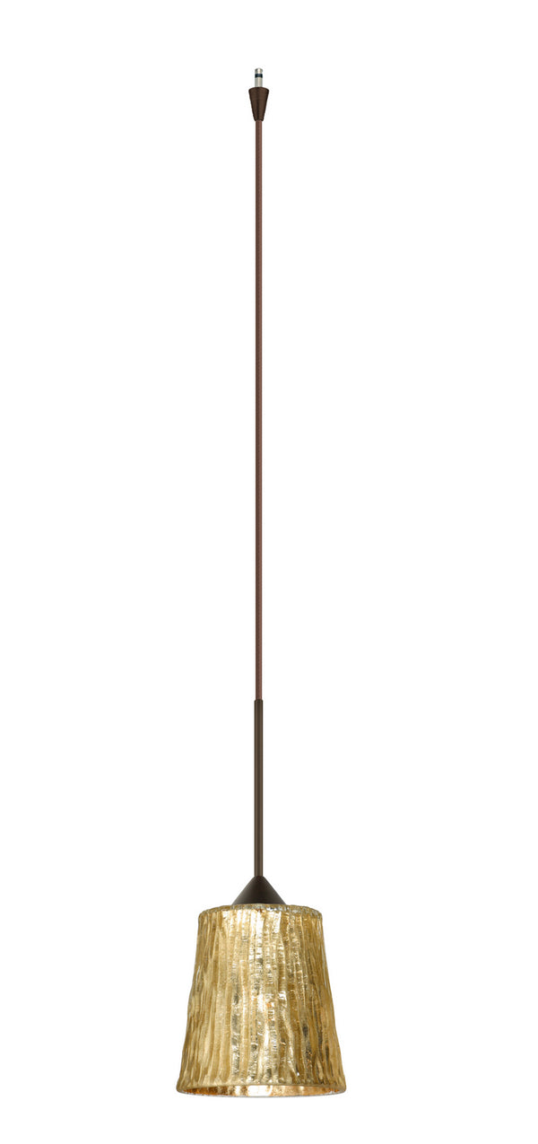 Besa - XP-5125GF-BR - One Light Pendant - Nico - Bronze from Lighting & Bulbs Unlimited in Charlotte, NC