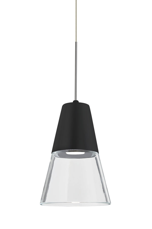 Besa - X-TIMO6BC-LED-SN - One Light Pendant - Timo 6 - Satin Nickel from Lighting & Bulbs Unlimited in Charlotte, NC