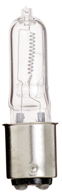 75 Watt, Halogen, T4, Clear, 2000 Average rated hours, 1250 Lumens, DC Bay base, 120 Volt Light Bulb by Satco