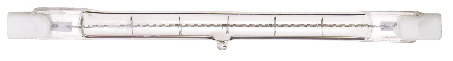 100 Watt, Halogen, T3, Clear, 1500 Average rated hours, 1650 Lumens, Double Ended base, 118mm, 120 Volt Light Bulb by Satco