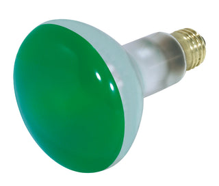 75 Watt BR30 Incandescent, Green, 2000 Average rated hours, Medium base, 130 Volt Light Bulb by Satco