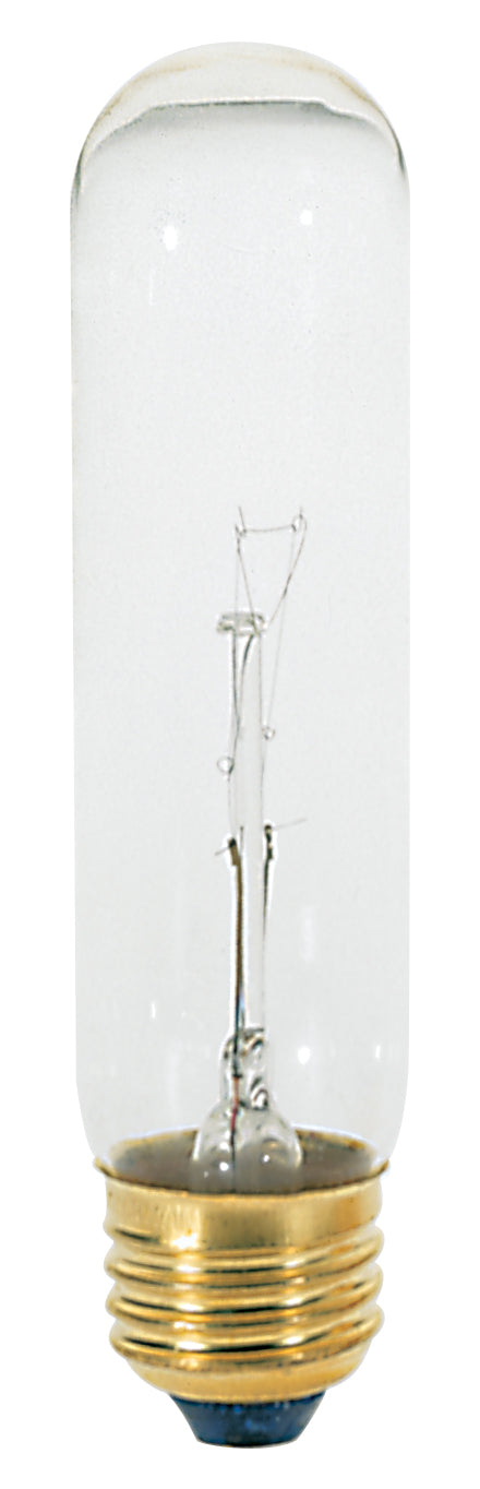 40 Watt T10 Incandescent, Clear, 2000 Average rated hours, 280 Lumens, Medium base, 120 Volt Light Bulb by Satco