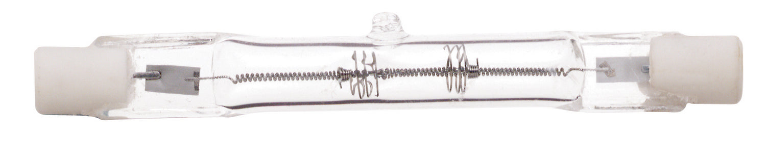 250 Watt, Halogen, T3, Clear, 1500 Average rated hours, 4500 Lumens, Double Ended base, 78mm, 120 Volt Light Bulb by Satco