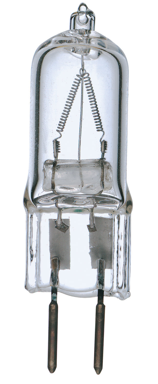 50 Watt, Halogen, T4, Clear, 2000 Average rated hours, 750 Lumens, Bi Pin GY6.35 base, 120 Volt Light Bulb by Satco