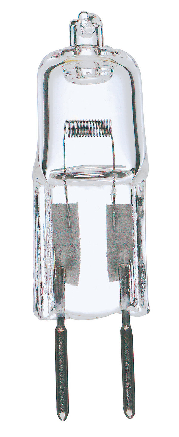 10 Watt, Halogen, T3, Clear, 2000 Average rated hours, 120 Lumens, Bi Pin G4 base, 12 Volt, Carded Light Bulb by Satco