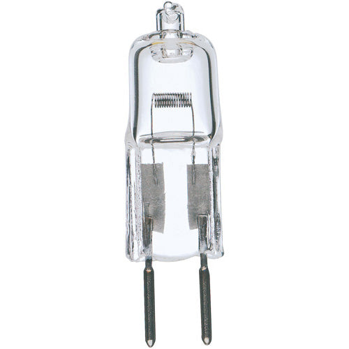 35 Watt, Halogen, T4, Clear, 2000 Average rated hours, 595 Lumens, Bi Pin GY6.35 base, 12 Volt, Carded Light Bulb by Satco