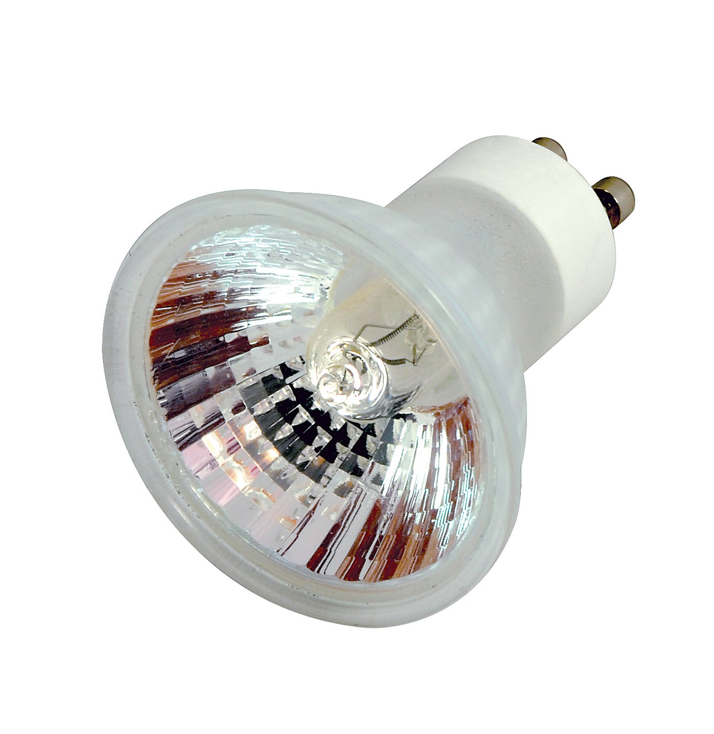 50 Watt JDR Clear Halogen, Flood, Split reflector Back Light, 2000 Average hours, GU10 base, 120 Volt Light Bulb by Satco