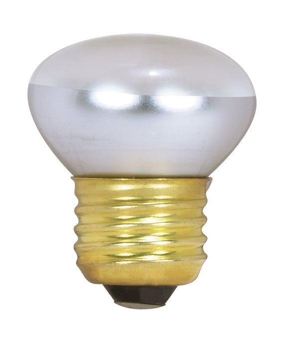25 Watt R14 Stubby Incandescent, Clear, 1500 Average rated hours, 135 Lumens, Medium base, 120 Volt Light Bulb by Satco