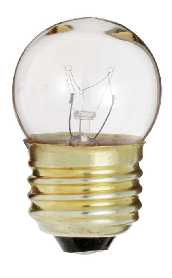 25 Watt S11 Incandescent, Clear, 1500 Average rated hours, 210 Lumens, Intermediate base Light Bulb by Satco