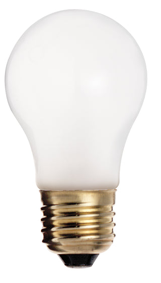 40 Watt A15 Incandescent, Frost, Appliance Lamp, 2500 Average rated hours, 290/217 Lumens, Medium base, 130/120 Volt, Carded Light Bulb by Satco