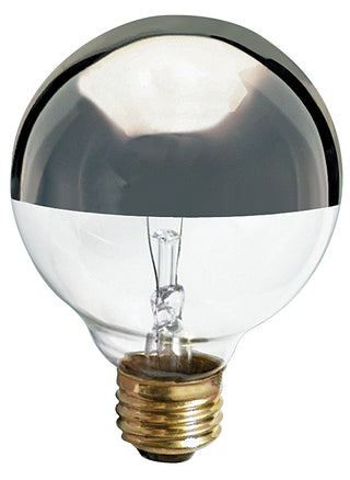 40 Watt G25 Incandescent, Silver Crown, 1500 Average rated hours, 280 Lumens, Medium base, 120 Volt Light Bulb by Satco