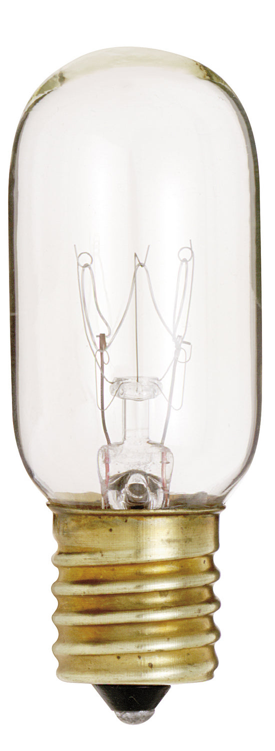 25 Watt T8 Incandescent, Clear, 2500 Average rated hours, 190 Lumens, Intermediate base, 130 Volt Light Bulb by Satco