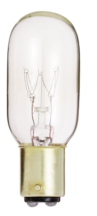 25 Watt T8 Incandescent, Clear, 2500 Average rated hours, 190 Lumens, DC Bay base, 130 Volt Light Bulb by Satco