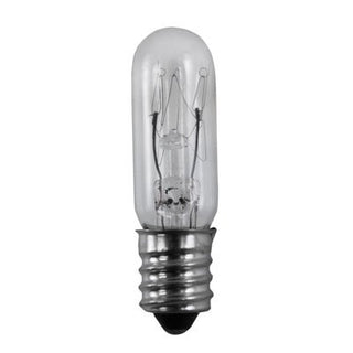 15 Watt T4 1/2 Incandescent, Clear, 1000 Average rated hours, 90 Lumens, Candelabra base, 130 Volt Light Bulb by Satco