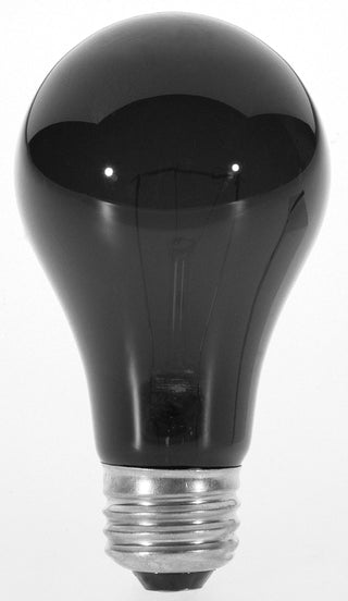 75 Watt A19 Incandescent, Black, 480 Average rated hours, Medium base, 120 Volt Light Bulb by Satco