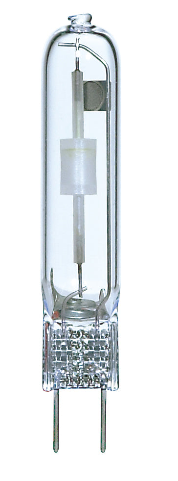 39 Watt, Metal Halide HID, G8.5 base, T4 SE, Clear, 81 CRI, 3000K Light Bulb by Satco