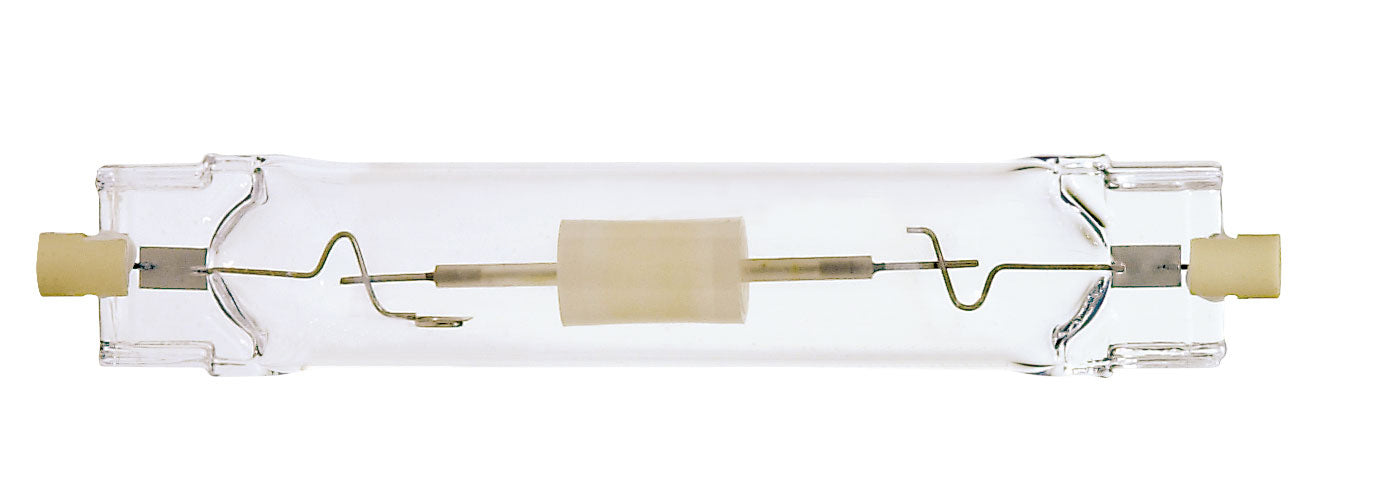 150 Watt, Metal Halide HID, RSC base, T7 DE, Clear, 88 CRI, 3000K Light Bulb by Satco