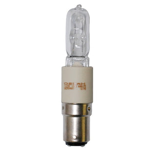 100 Watt, Halogen, T4 Long, Clear, 2000 Average rated hours, 1600 Lumens, DC Bay base, 120 Volt Light Bulb by Satco
