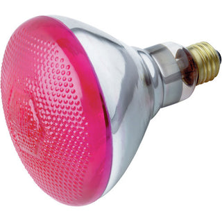 100 Watt BR38 Incandescent, Pink, 2000 Average rated hours, Medium base, 120 Volt Light Bulb by Satco
