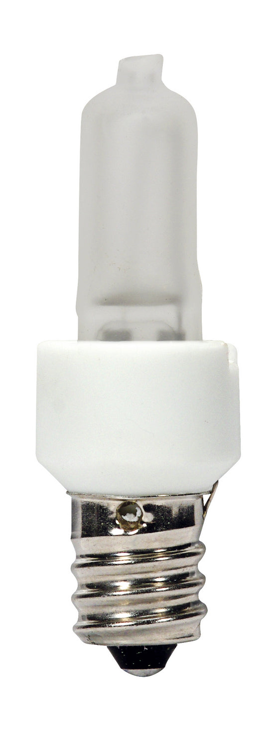 20 Watt, Halogen / Excel, T3, Frosted, 3000 Average rated hours, 200 Lumens, Candelabra base, 120 Volt Light Bulb by Satco