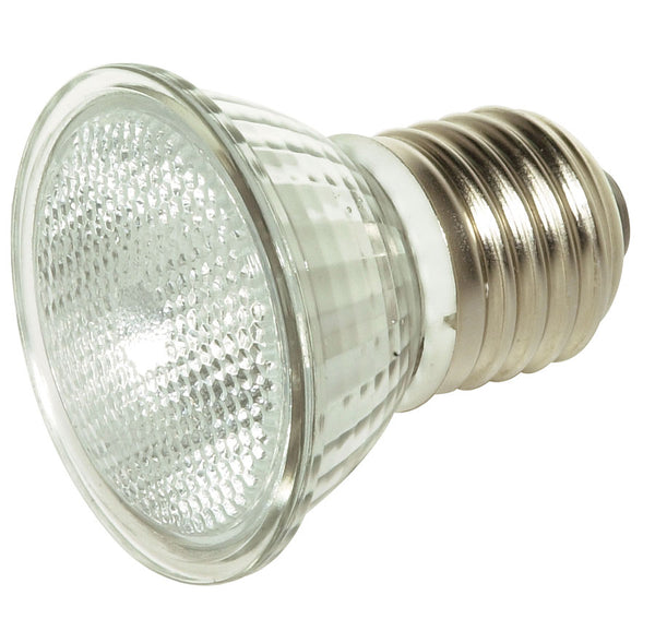 20 Watt, Halogen, MR16, 2000 Average rated hours, 140 Lumens, Medium base, 120 Volt Light Bulb by Satco