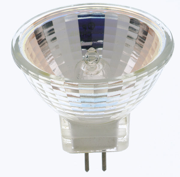 10 Watt, Halogen, MR8, 2000 Average rated hours, Bi Pin GU4 base, 12 Volt Light Bulb by Satco