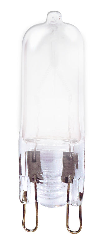 60 Watt, Halogen, T4, Frosted, 2000 Average rated hours, 738 Lumens, Double Loop base, 120 Volt Light Bulb by Satco