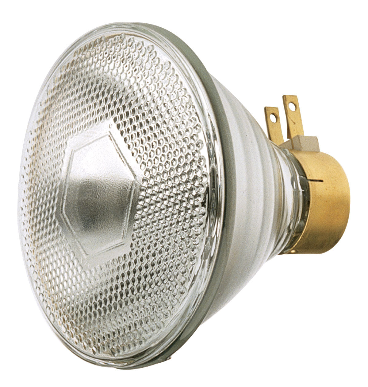 90 Watt, Halogen, PAR38, Clear, 2500 Average rated hours, 1310 Lumens, Medium Side Prong base, 120 Volt Light Bulb by Satco