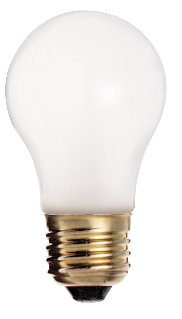 40 Watt A15 Incandescent, Frost, 2500 Average rated hours, 265 Lumens, Medium base, 130 Volt, Shatter Proof Light Bulb by Satco