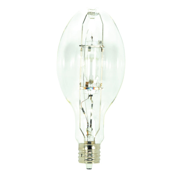250 Watt, Metal Halide HID, Mogul extended base, ED28, Clear, 65 CRI, 4200K Light Bulb by Satco